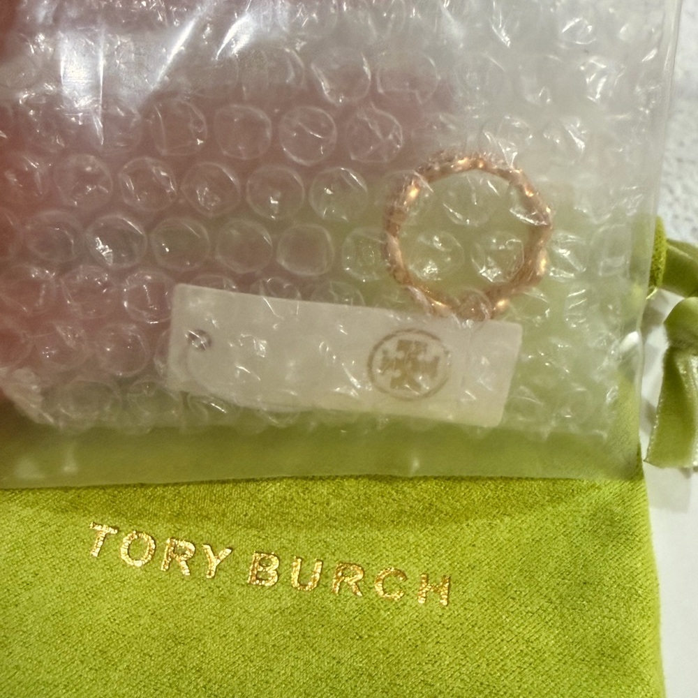 Tory Burch Miller Pavé Ring - NWT/Dust Bag SIZE 5.5 - Picture 6 of 6